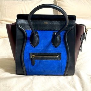 Celine mini luggage tote bag
